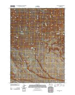 West Butte Oregon Historical topographic map, 1:24000 scale, 7.5 X 7.5 Minute, Year 2011