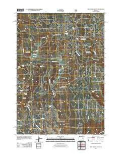 West Myrtle Butte Oregon Historical topographic map, 1:24000 scale, 7.5 X 7.5 Minute, Year 2011