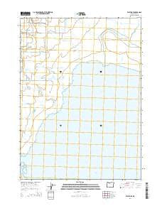 West Side Oregon Current topographic map, 1:24000 scale, 7.5 X 7.5 Minute, Year 2014