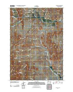 Westfall Oregon Historical topographic map, 1:24000 scale, 7.5 X 7.5 Minute, Year 2011