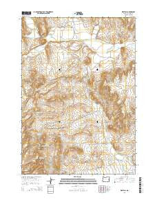 Westfall Oregon Current topographic map, 1:24000 scale, 7.5 X 7.5 Minute, Year 2014