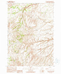 Westfall Butte Oregon Historical topographic map, 1:24000 scale, 7.5 X 7.5 Minute, Year 1990