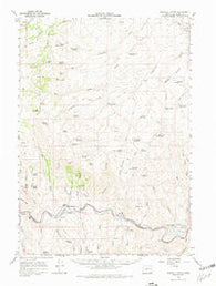 Westfall Butte Oregon Historical topographic map, 1:62500 scale, 15 X 15 Minute, Year 1966