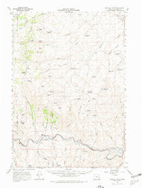 Westfall Butte Oregon Historical topographic map, 1:62500 scale, 15 X 15 Minute, Year 1966