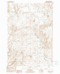 Westfall Oregon Historical topographic map, 1:24000 scale, 7.5 X 7.5 Minute, Year 1990
