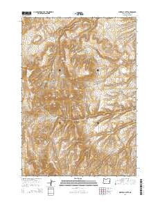 Westfall Butte Oregon Current topographic map, 1:24000 scale, 7.5 X 7.5 Minute, Year 2014