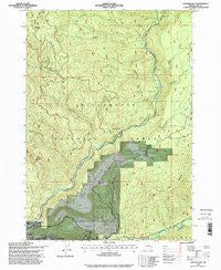 Westfir East Oregon Historical topographic map, 1:24000 scale, 7.5 X 7.5 Minute, Year 1997