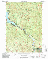 Westfir West Oregon Historical topographic map, 1:24000 scale, 7.5 X 7.5 Minute, Year 1997