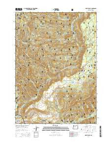 Westfir East Oregon Current topographic map, 1:24000 scale, 7.5 X 7.5 Minute, Year 2014