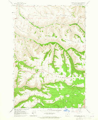 Weston Mountain Oregon Historical topographic map, 1:24000 scale, 7.5 X 7.5 Minute, Year 1964