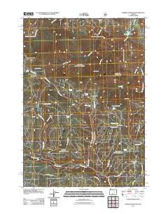 Whiskey Mountain Oregon Historical topographic map, 1:24000 scale, 7.5 X 7.5 Minute, Year 2011