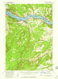 White Salmon Washington Historical topographic map, 1:62500 scale, 15 X 15 Minute, Year 1957