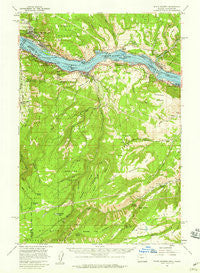White Salmon Washington Historical topographic map, 1:62500 scale, 15 X 15 Minute, Year 1957