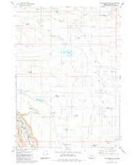 Whitehorse Butte Oregon Historical topographic map, 1:24000 scale, 7.5 X 7.5 Minute, Year 1980