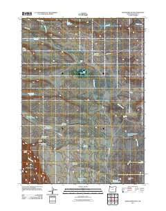 Whitehorse Butte Oregon Historical topographic map, 1:24000 scale, 7.5 X 7.5 Minute, Year 2011