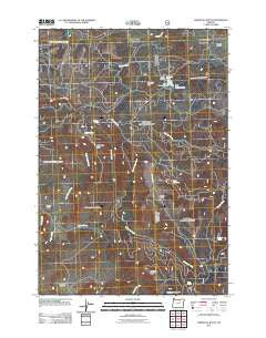 Whitetail Butte Oregon Historical topographic map, 1:24000 scale, 7.5 X 7.5 Minute, Year 2011