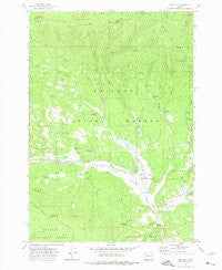 Whitney Oregon Historical topographic map, 1:24000 scale, 7.5 X 7.5 Minute, Year 1961