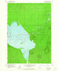 Wickiup Dam Oregon Historical topographic map, 1:24000 scale, 7.5 X 7.5 Minute, Year 1963