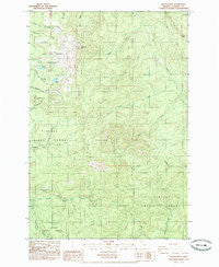 Wickiup Mtn Oregon Historical topographic map, 1:24000 scale, 7.5 X 7.5 Minute, Year 1985