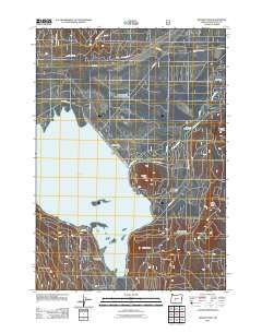 Wickiup Dam Oregon Historical topographic map, 1:24000 scale, 7.5 X 7.5 Minute, Year 2011