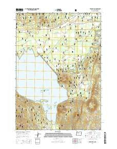 Wickiup Dam Oregon Current topographic map, 1:24000 scale, 7.5 X 7.5 Minute, Year 2014