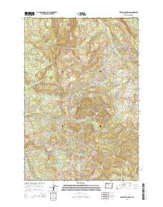 Wickiup Mountain Oregon Current topographic map, 1:24000 scale, 7.5 X 7.5 Minute, Year 2014