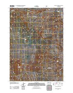 Wickiup Spring Oregon Historical topographic map, 1:24000 scale, 7.5 X 7.5 Minute, Year 2011