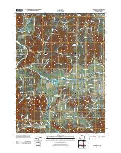 Wilderville Oregon Historical topographic map, 1:24000 scale, 7.5 X 7.5 Minute, Year 2011