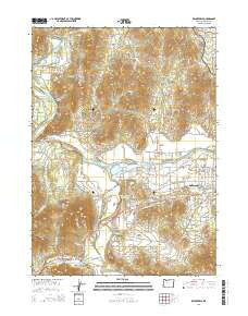 Wilderville Oregon Current topographic map, 1:24000 scale, 7.5 X 7.5 Minute, Year 2014