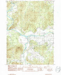 Wilderville Oregon Historical topographic map, 1:24000 scale, 7.5 X 7.5 Minute, Year 1986