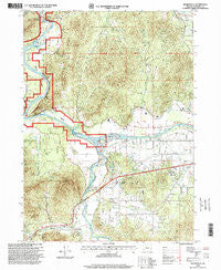 Wilderville Oregon Historical topographic map, 1:24000 scale, 7.5 X 7.5 Minute, Year 1996