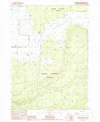 Wildhorse Ridge Oregon Historical topographic map, 1:24000 scale, 7.5 X 7.5 Minute, Year 1988