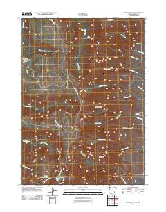 Wildhorse Lake Oregon Historical topographic map, 1:24000 scale, 7.5 X 7.5 Minute, Year 2011