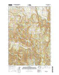 Wilhoit Oregon Current topographic map, 1:24000 scale, 7.5 X 7.5 Minute, Year 2014