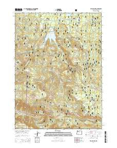 Willow Lake Oregon Current topographic map, 1:24000 scale, 7.5 X 7.5 Minute, Year 2014