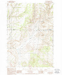 Willowcreek Oregon Historical topographic map, 1:24000 scale, 7.5 X 7.5 Minute, Year 1987