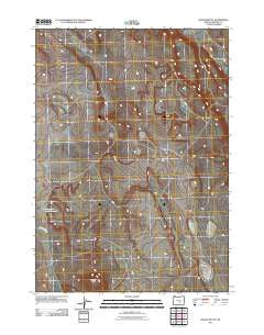 Wilson Butte Oregon Historical topographic map, 1:24000 scale, 7.5 X 7.5 Minute, Year 2011