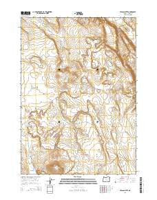 Wilson Butte Oregon Current topographic map, 1:24000 scale, 7.5 X 7.5 Minute, Year 2014