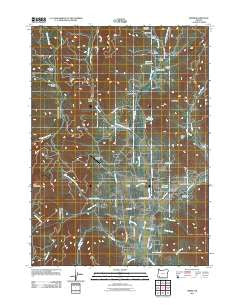 Wimer Oregon Historical topographic map, 1:24000 scale, 7.5 X 7.5 Minute, Year 2011