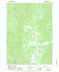 Wimer Oregon Historical topographic map, 1:24000 scale, 7.5 X 7.5 Minute, Year 1983