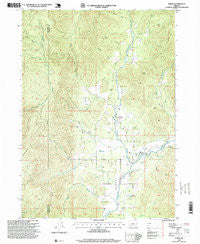 Wimer Oregon Historical topographic map, 1:24000 scale, 7.5 X 7.5 Minute, Year 1996