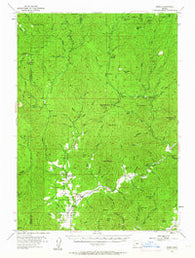 Wimer Oregon Historical topographic map, 1:62500 scale, 15 X 15 Minute, Year 1954