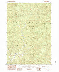 Windy Peak Oregon Historical topographic map, 1:24000 scale, 7.5 X 7.5 Minute, Year 1984