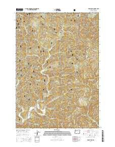 Windy Peak Oregon Current topographic map, 1:24000 scale, 7.5 X 7.5 Minute, Year 2014