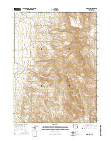 Windy Point Oregon Current topographic map, 1:24000 scale, 7.5 X 7.5 Minute, Year 2014