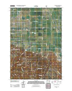Wingville Oregon Historical topographic map, 1:24000 scale, 7.5 X 7.5 Minute, Year 2011