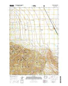 Wingville Oregon Current topographic map, 1:24000 scale, 7.5 X 7.5 Minute, Year 2014