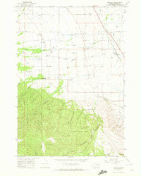 Wingville Oregon Historical topographic map, 1:24000 scale, 7.5 X 7.5 Minute, Year 1967