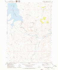 Winnemucca Creek Oregon Historical topographic map, 1:24000 scale, 7.5 X 7.5 Minute, Year 1979