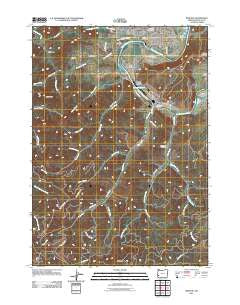 Winston Oregon Historical topographic map, 1:24000 scale, 7.5 X 7.5 Minute, Year 2011